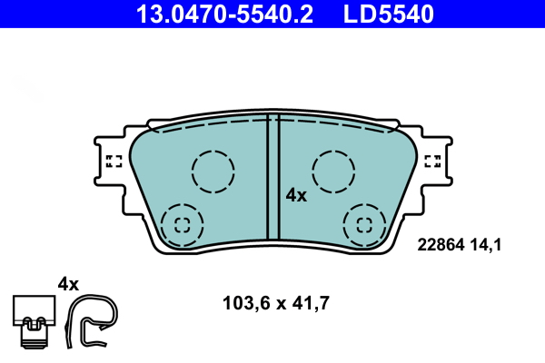 Remblokset ATE 13.0470-5540.2