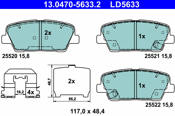 Remblokset ATE 13.0470-5633.2