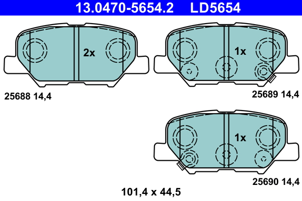 Remblokset ATE 13.0470-5654.2