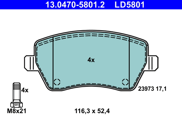 Remblokset ATE 13.0470-5801.2