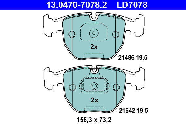 ATE Remblokset 13.0470-7078.2