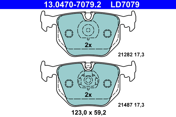 ATE Remblokset 13.0470-7079.2