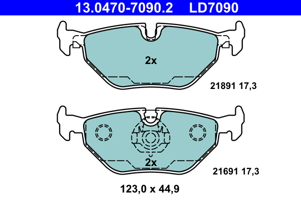 ATE Remblokset 13.0470-7090.2