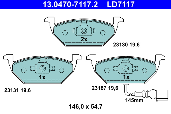 ATE Remblokset 13.0470-7117.2