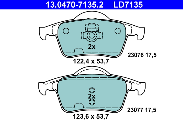 ATE Remblokset 13.0470-7135.2