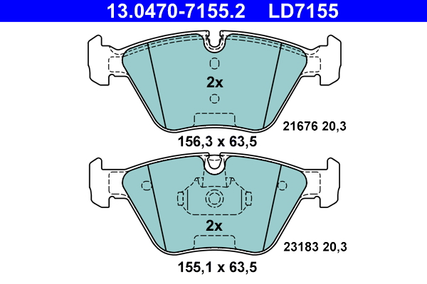 ATE Remblokset 13.0470-7155.2