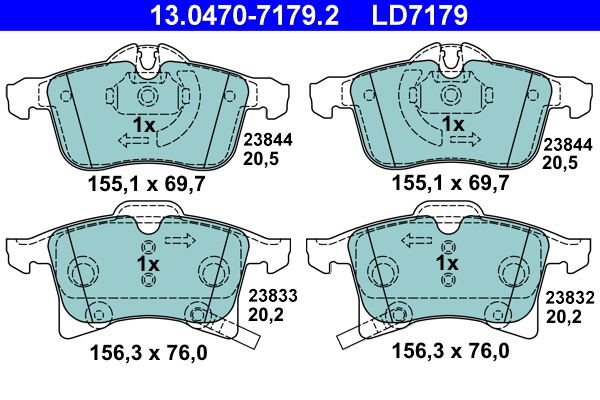 ATE Remblokset 13.0470-7179.2