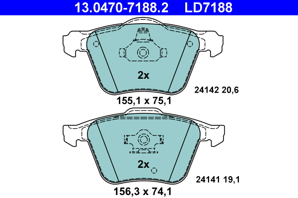 ATE Remblokset 13.0470-7188.2