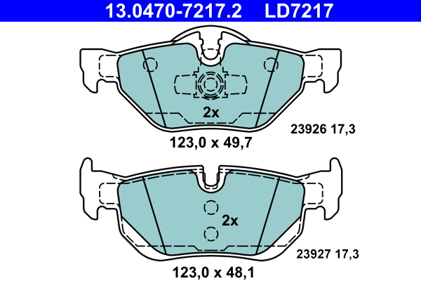 ATE Remblokset 13.0470-7217.2