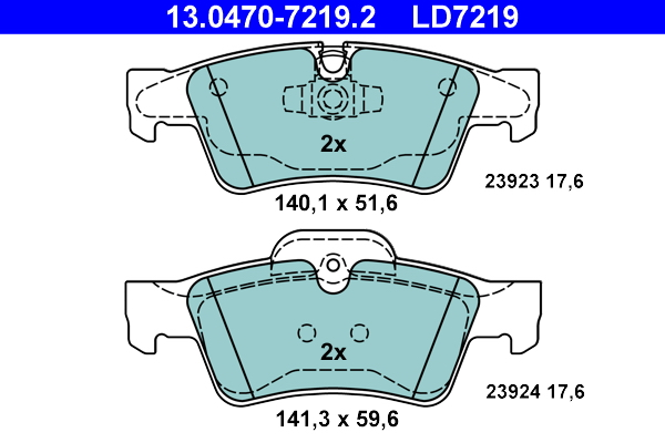 ATE Remblokset 13.0470-7219.2