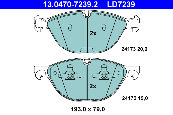 ATE Remblokset 13.0470-7239.2