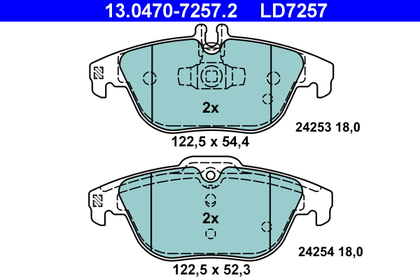 Remblokset ATE 13.0470-7257.2