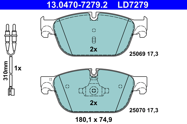 ATE Remblokset 13.0470-7279.2