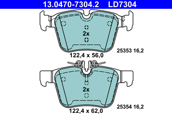 ATE Remblokset 13.0470-7304.2