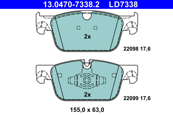 Remblokset ATE 13.0470-7338.2