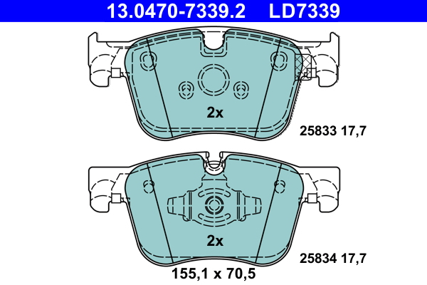 Remblokset ATE 13.0470-7339.2