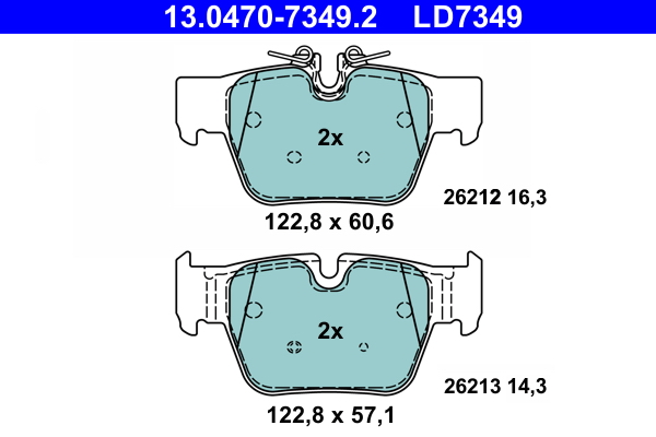 ATE Remblokset 13.0470-7349.2