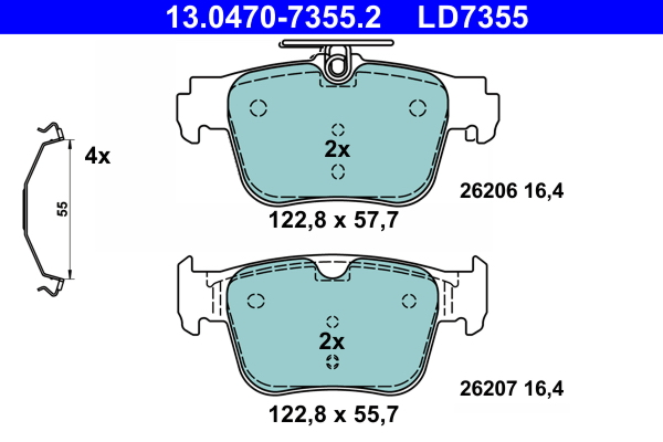 Remblokset ATE 13.0470-7355.2