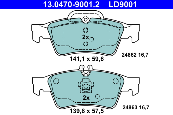 ATE Remblokset 13.0470-9001.2