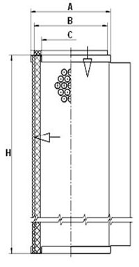 Filter, persluchttechniek Mann-Filter 49 000 50 461