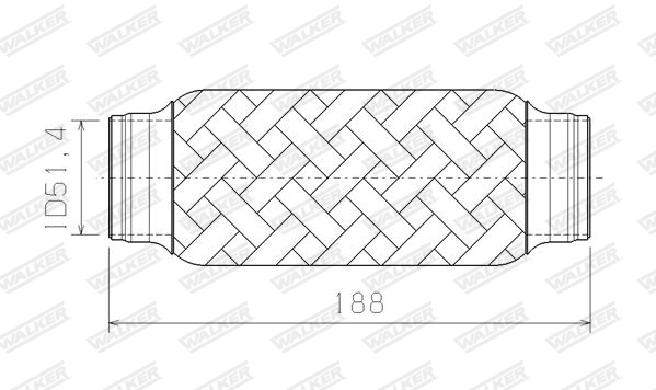Walker Flexibele slang 05320