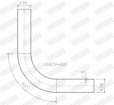 Walker Uitlaatpijp 07009