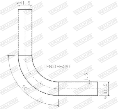 Walker Uitlaatpijp 07011