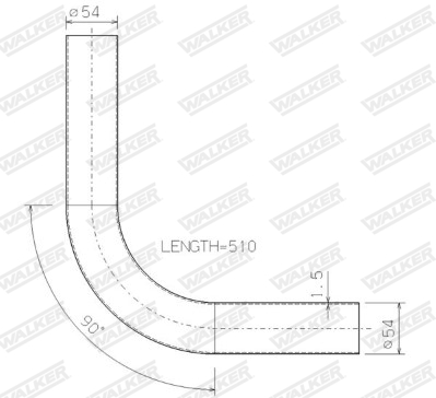 Walker Uitlaatpijp 07019
