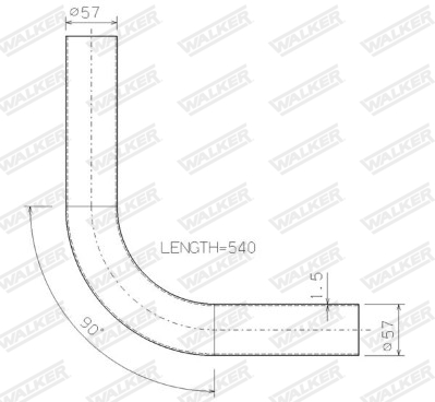 Walker Uitlaatpijp 07021