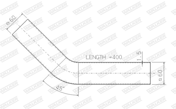 Walker Uitlaatpijp 07022