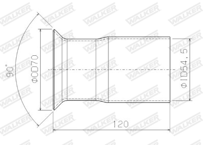 Walker Uitlaatpijp 07620