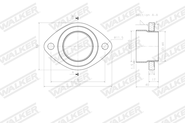Walker Uitlaatpijp 09967