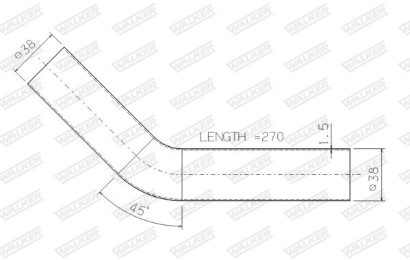Walker Uitlaatpijp 10812