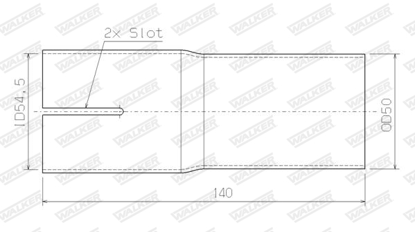 Walker Uitlaatpijp 10813