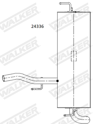 Walker Achterdemper 24336