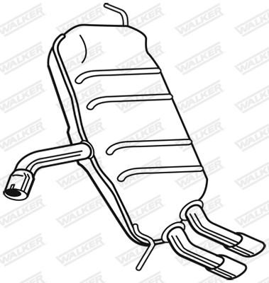 Walker Achterdemper 25118