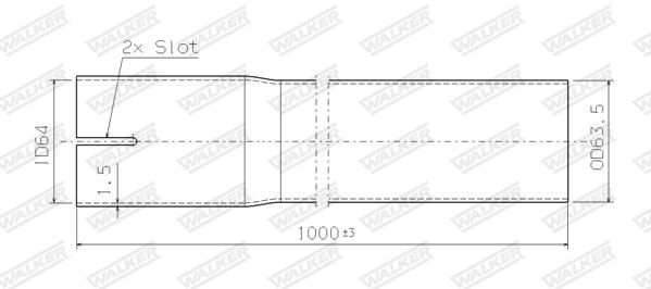 Walker Uitlaatpijp 32030