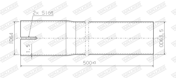 Walker Uitlaatpijp 32031