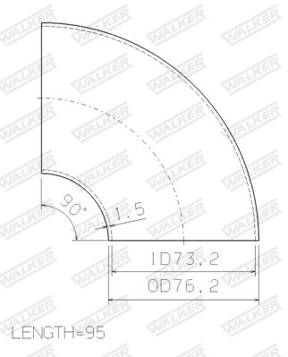 Walker Uitlaatpijp 32054