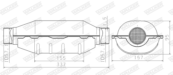 Walker Katalysator, universeel 66924