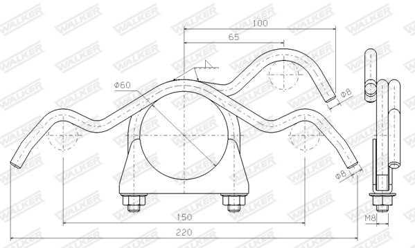 Walker Ophangrubber 80301