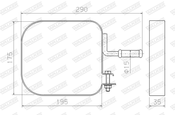 Walker Ophangrubber 80596