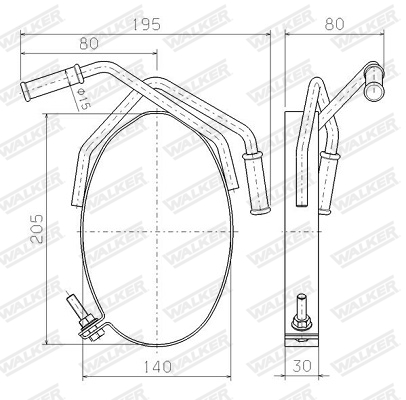 Walker Ophangrubber 80598