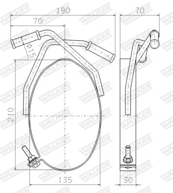 Walker Ophangrubber 80605