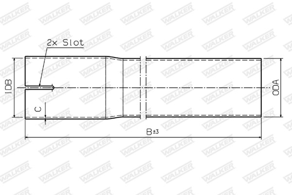 Walker Uitlaatpijp 80913
