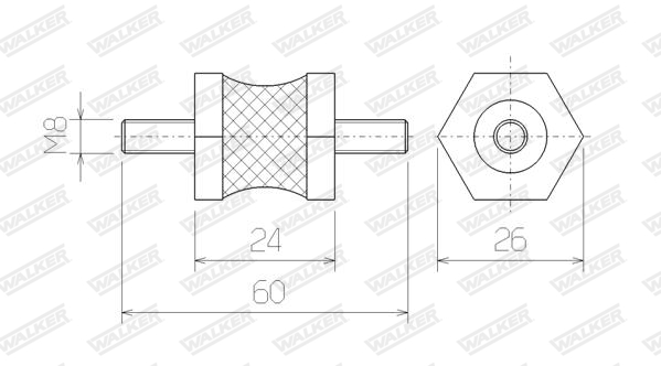 Walker Uitlaat montageset 81230