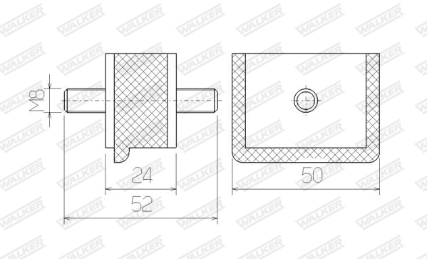 Walker Uitlaat montageset 81344