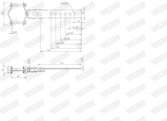 Walker Ophangrubber 81569