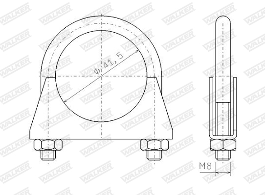 Walker Uitlaatklem 82306