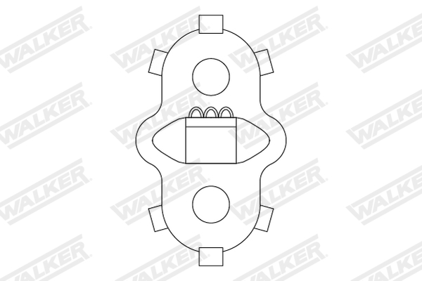 Uitlaat montageset Walker 82786